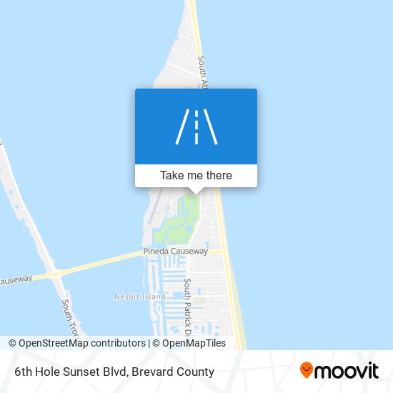 6th Hole Sunset Blvd map