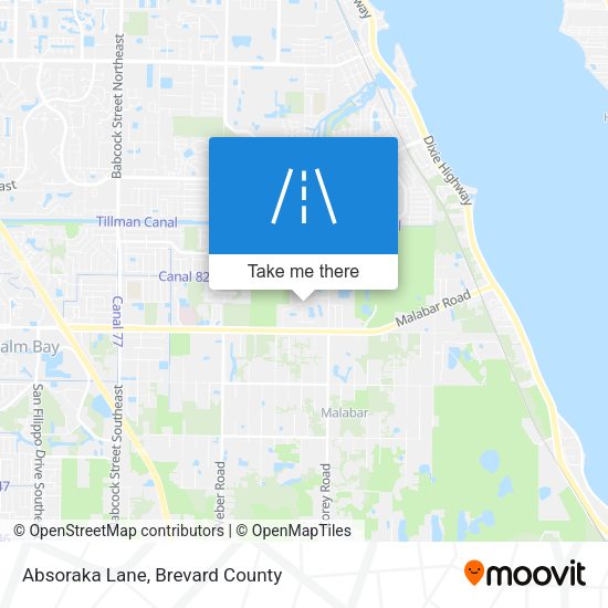 Absoraka Lane map