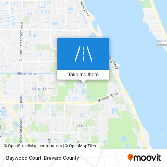Mapa de Baywood Court