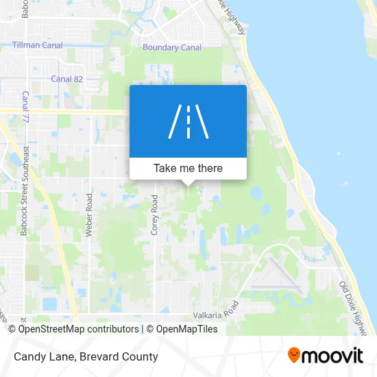 Candy Lane map