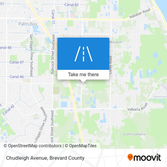 Chudleigh Avenue map