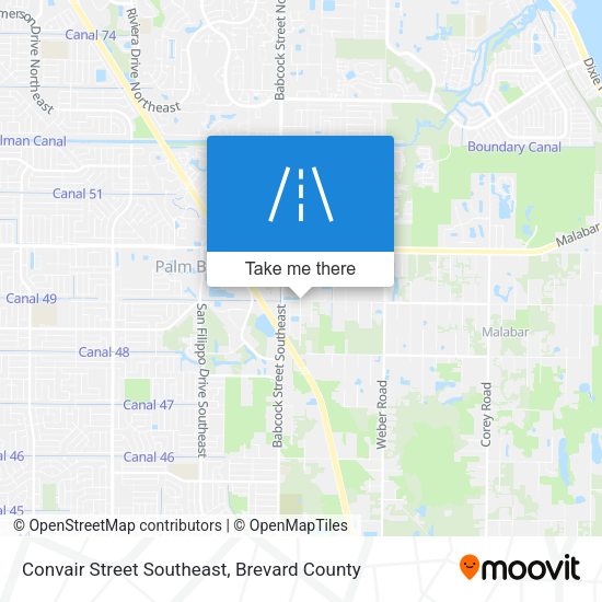 Mapa de Convair Street Southeast