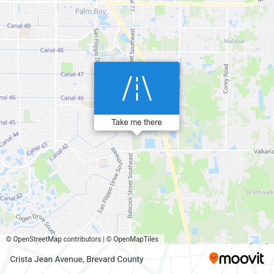 Crista Jean Avenue map