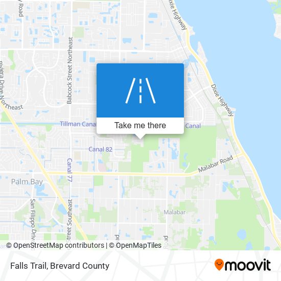 Falls Trail map