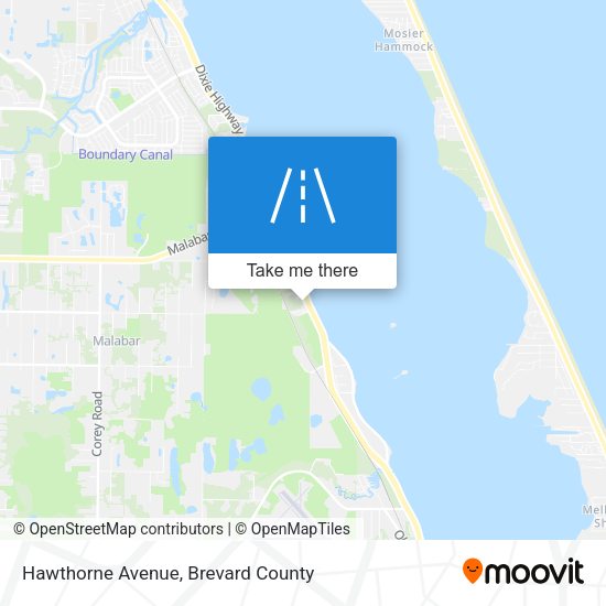 Hawthorne Avenue map