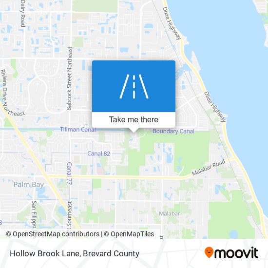 Hollow Brook Lane map