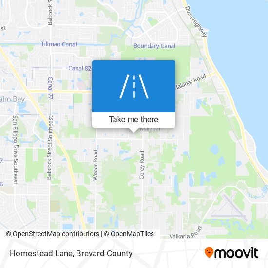 Homestead Lane map