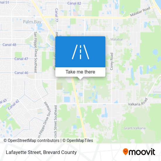 Lafayette Street map