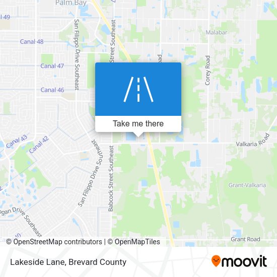 Mapa de Lakeside Lane