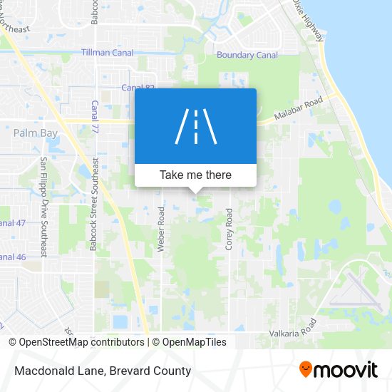 Mapa de Macdonald Lane