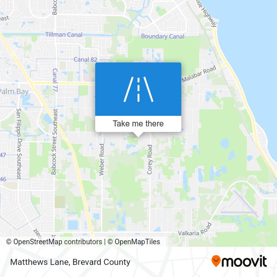 Matthews Lane map