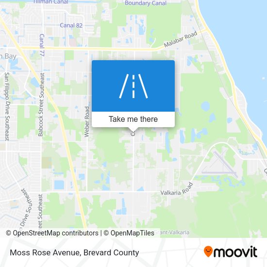 Moss Rose Avenue map
