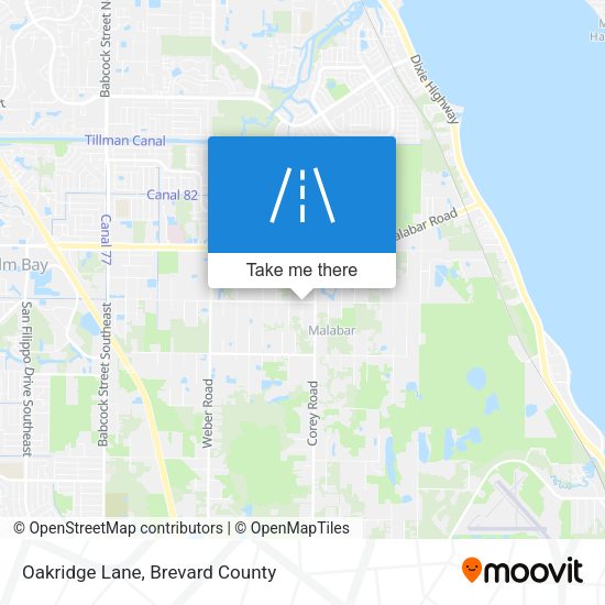 Oakridge Lane map