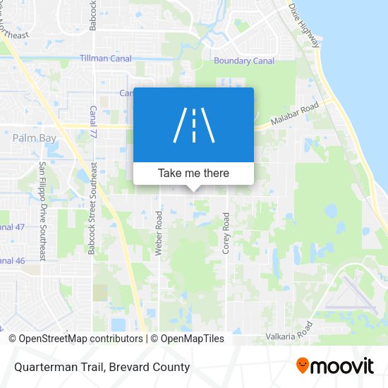 Quarterman Trail map