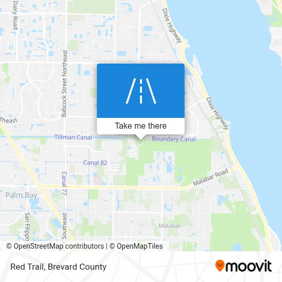 Red Trail map