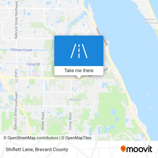 Mapa de Shiflett Lane