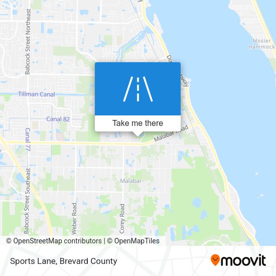 Mapa de Sports Lane