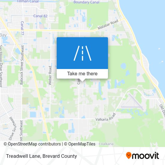 Treadwell Lane map