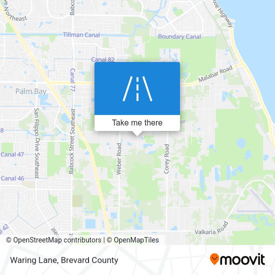 Mapa de Waring Lane