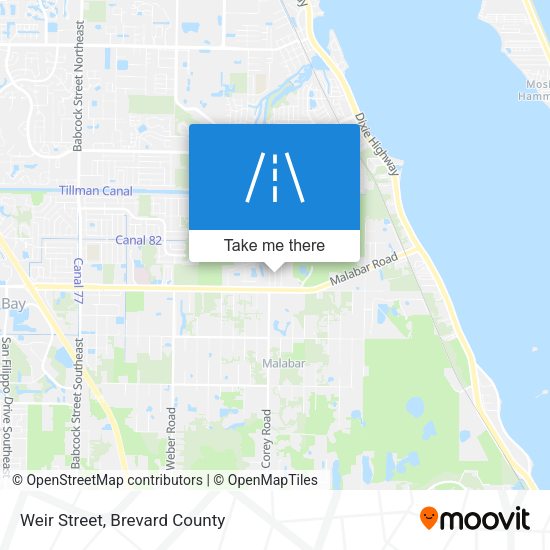 Mapa de Weir Street