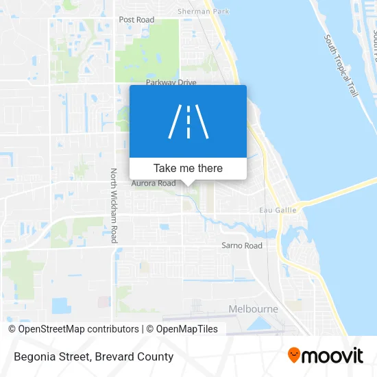 Mapa de Begonia Street