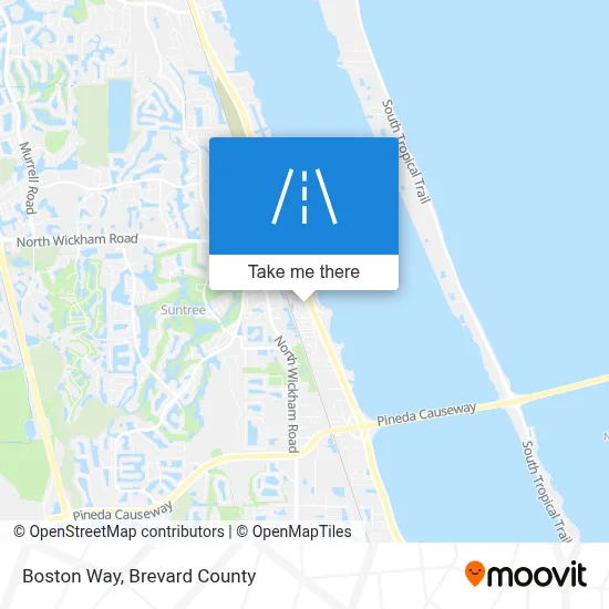 Boston Way map