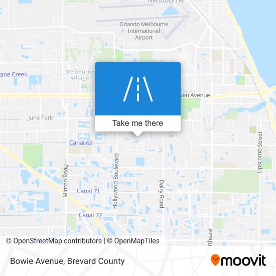 Bowie Avenue map