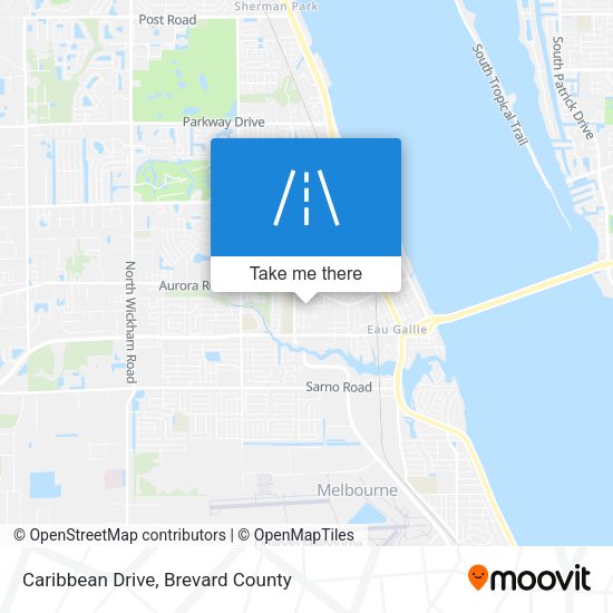 Caribbean Drive map