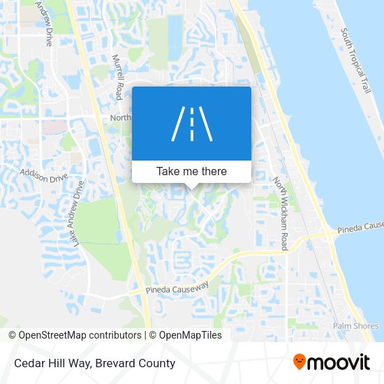 Cedar Hill Way map