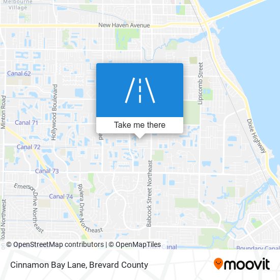 Mapa de Cinnamon Bay Lane