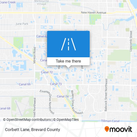 Corbett Lane map