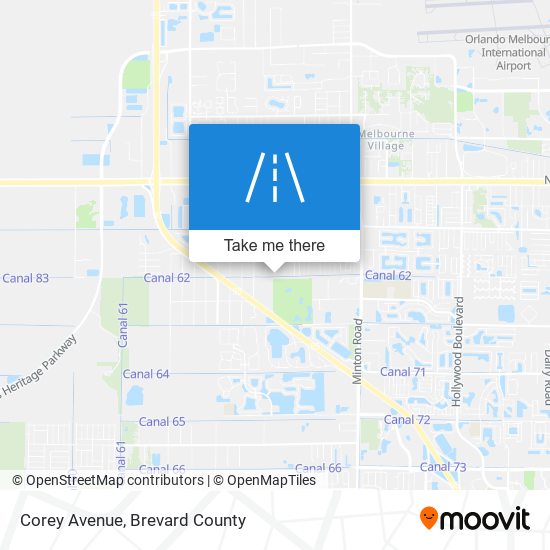 Corey Avenue map