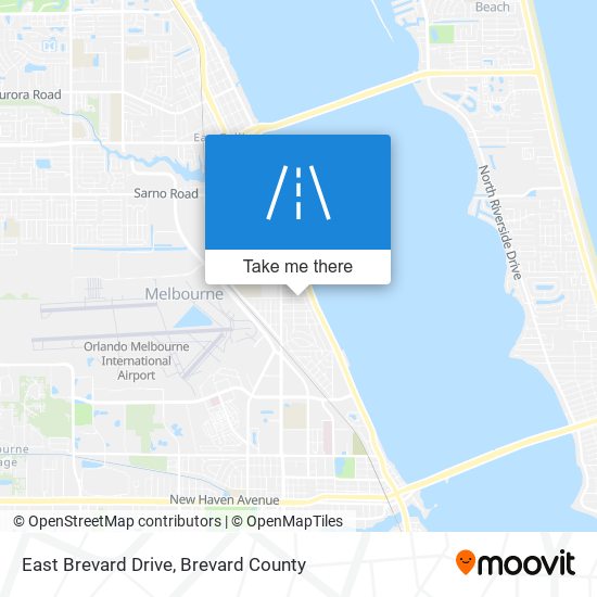 East Brevard Drive map