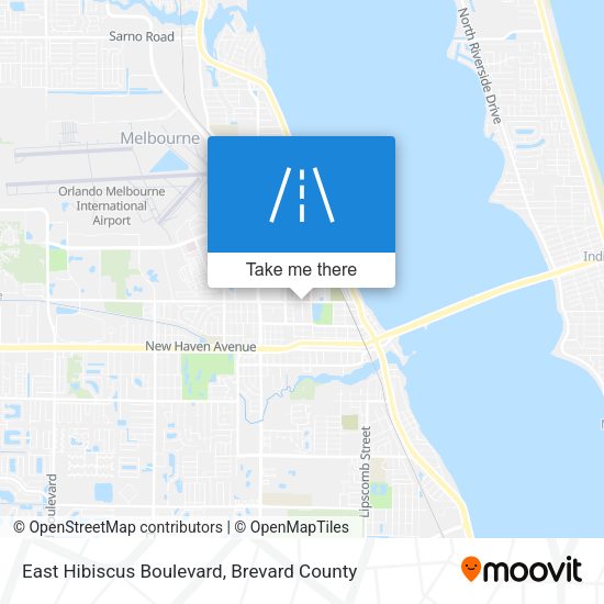 East Hibiscus Boulevard map