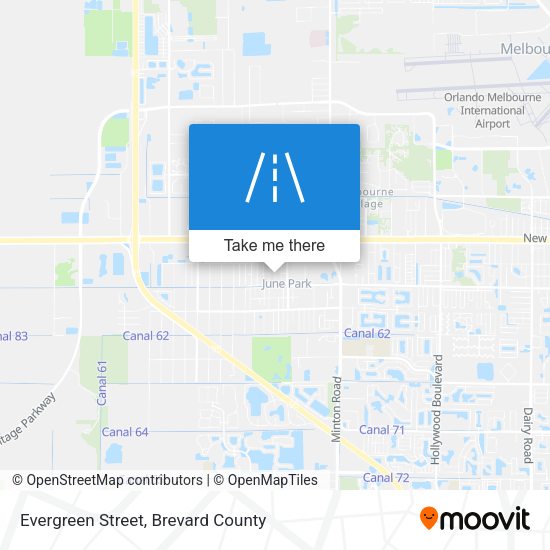Evergreen Street map