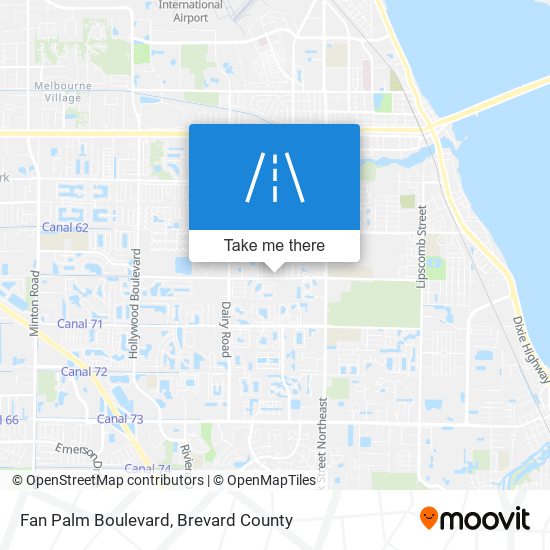 Fan Palm Boulevard map