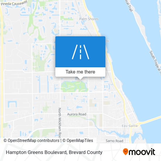 Hampton Greens Boulevard map