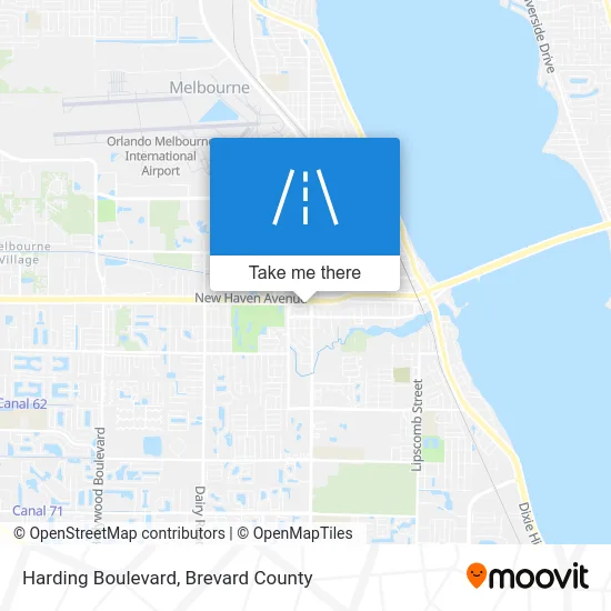 Harding Boulevard map