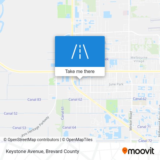 Keystone Avenue map
