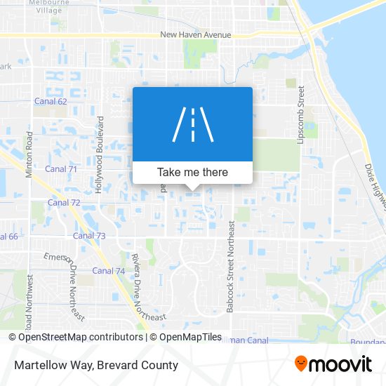 Martellow Way map