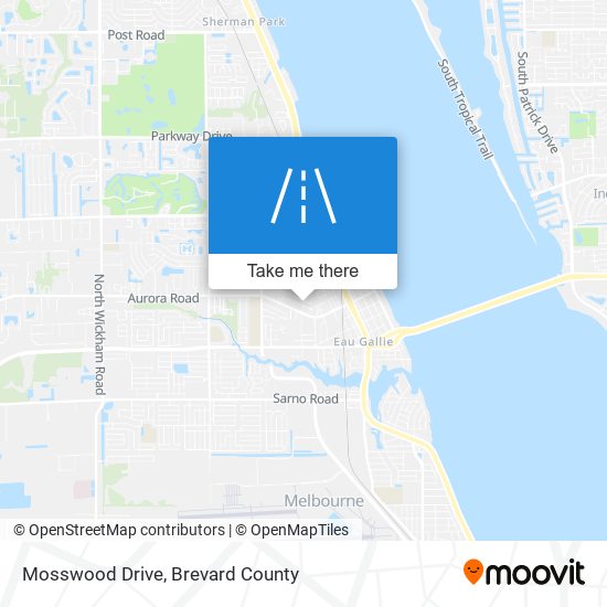 Mosswood Drive map