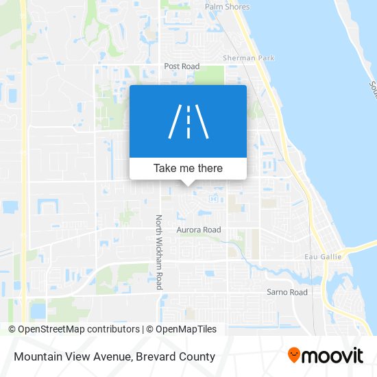 Mapa de Mountain View Avenue