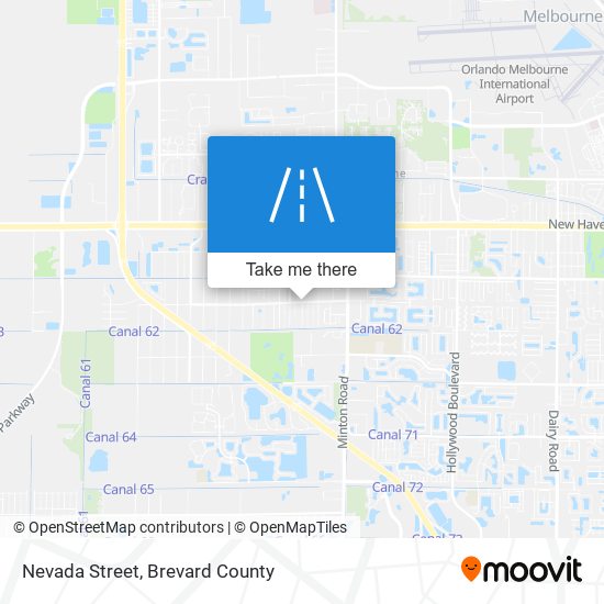 Nevada Street map