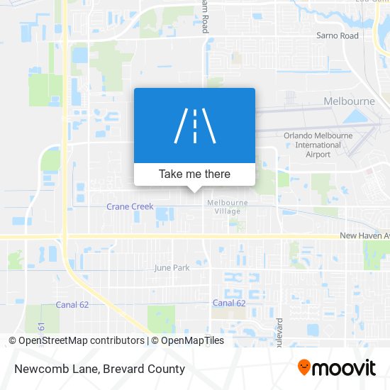 Newcomb Lane map