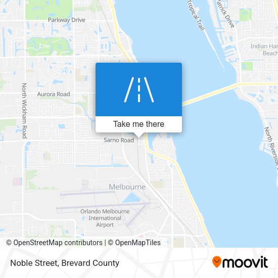 Noble Street map