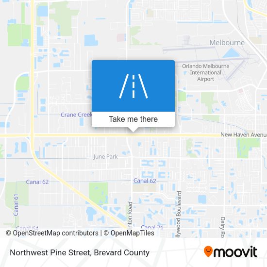 Northwest Pine Street map