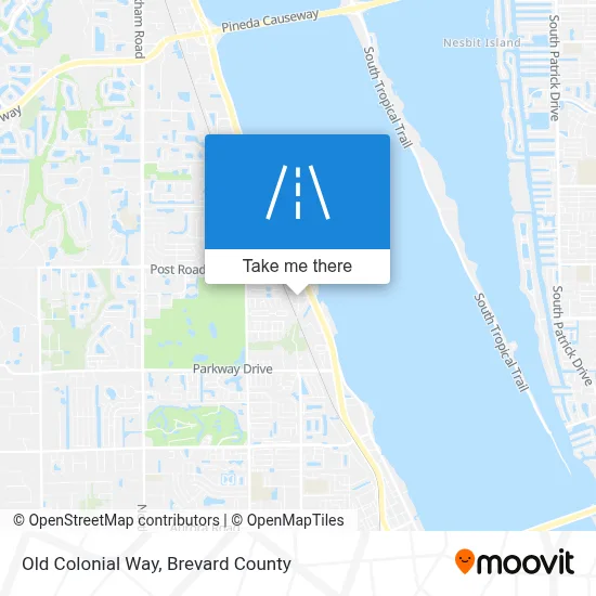 Old Colonial Way map