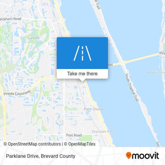Parklane Drive map