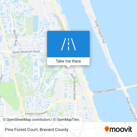 Pine Forest Court map