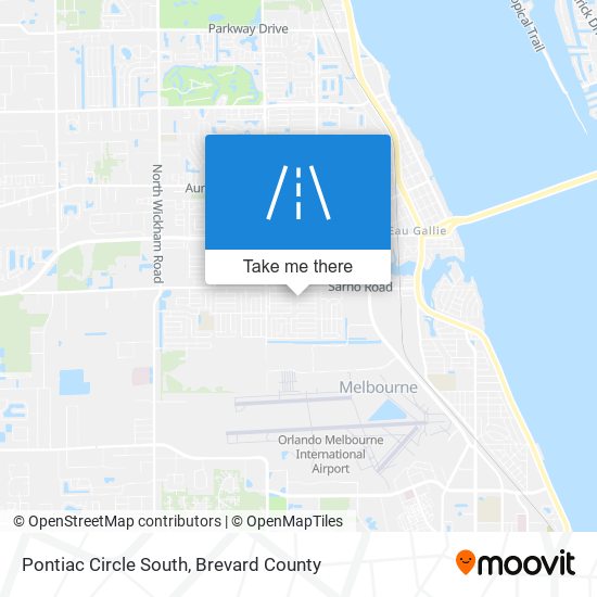 Mapa de Pontiac Circle South